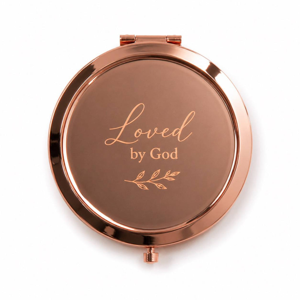 Loved by God Compact Mirror | Rose Gold