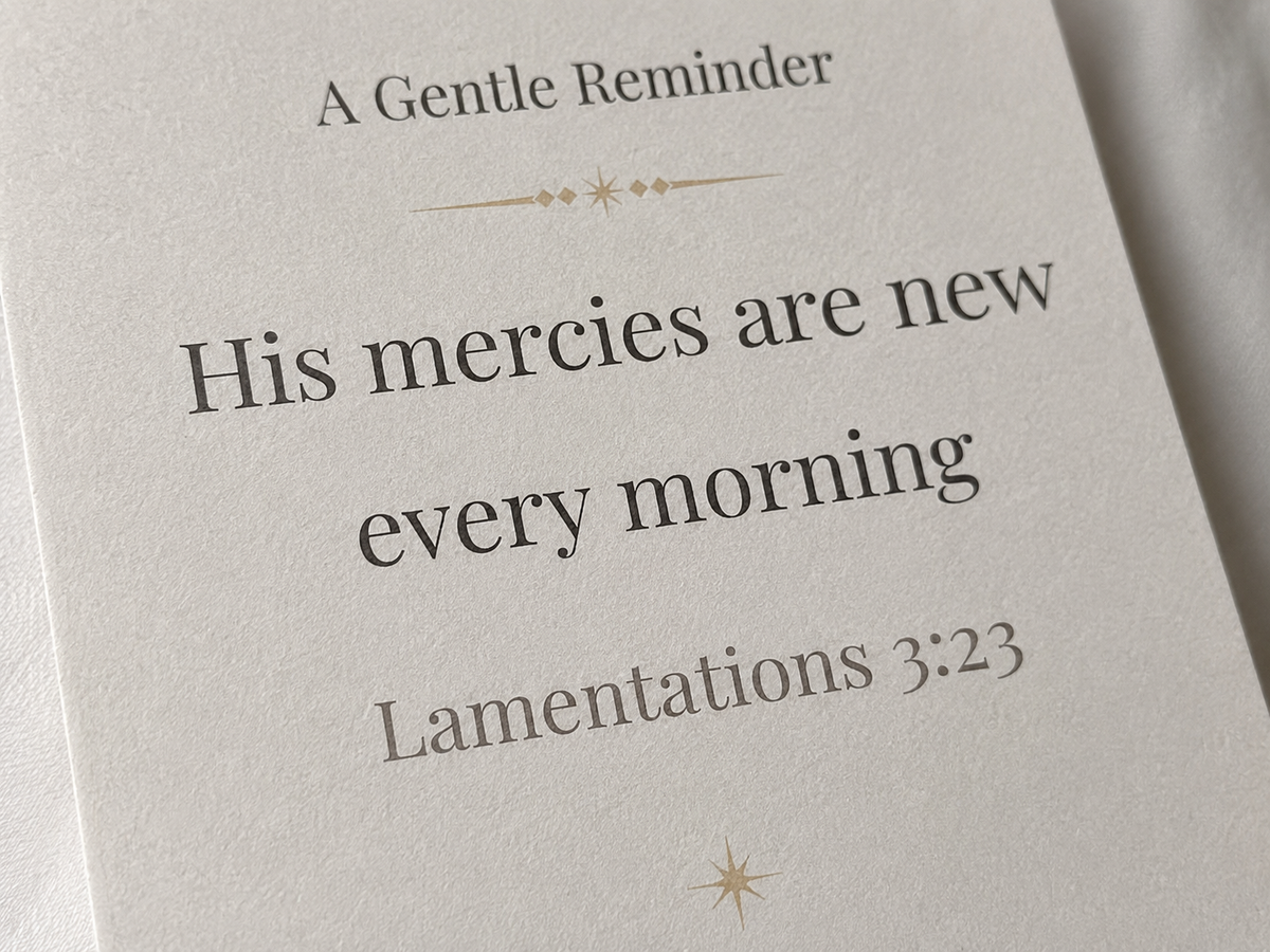 Grace & Light – Quiet Moments Card Set | 🕊️ Warm Sand