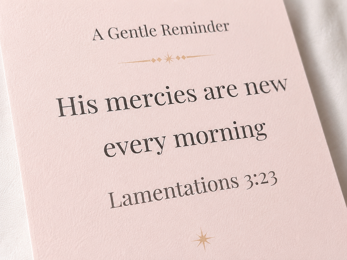 Grace & Light – Quiet Moments Card Set | 🌸 Blush Rose