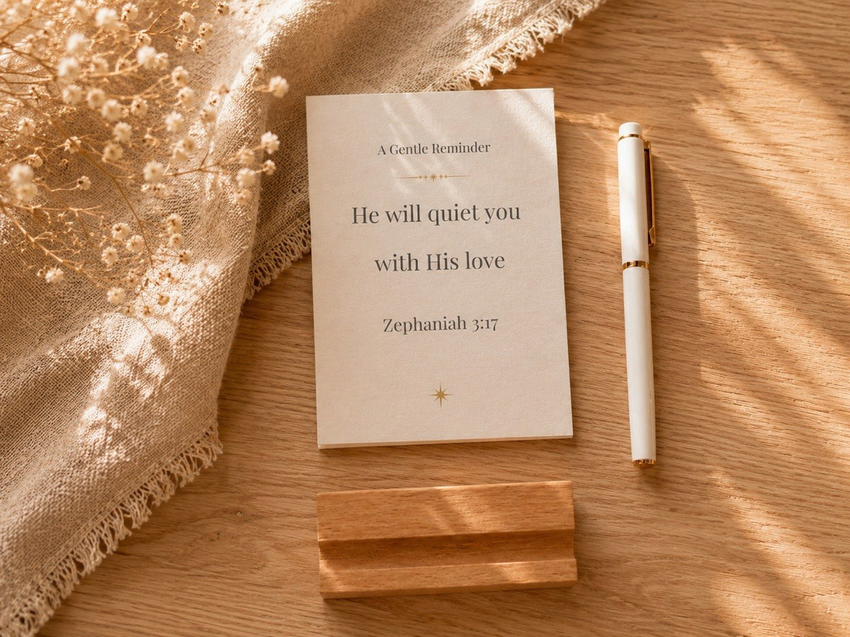 Grace & Light – Quiet Moments Card Set | 🕊️ Warm Sand