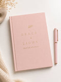 Grace & Light Prayer Journal + Pen — 🌸 Blush Rose